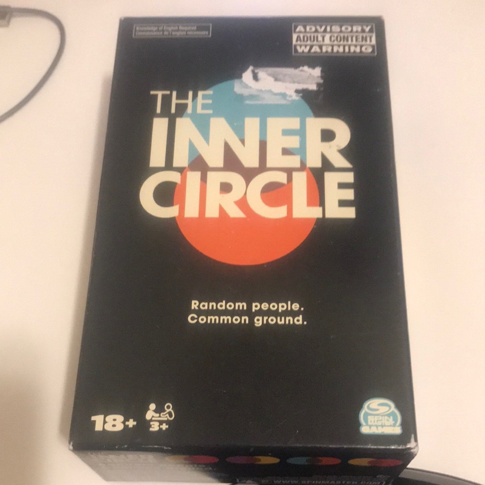 The Inner Circle Party Game - Black with Orange & Blue Graphics